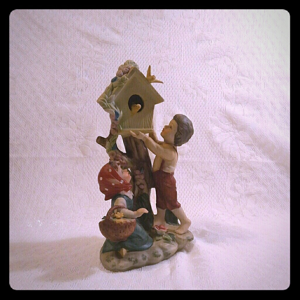 Feeding of Birds Figurine